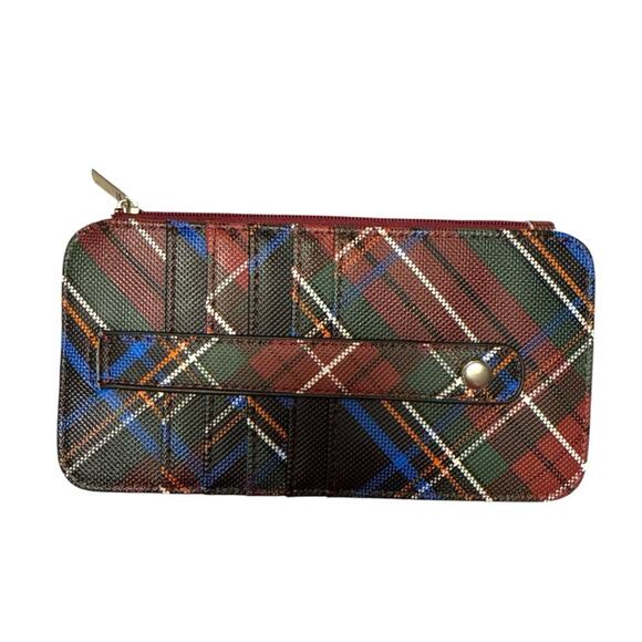 Plaid Wallet with Card Slots - Picture 1 of 6
